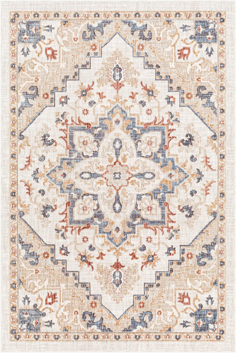 Livabliss Juliet Traditional Machine Woven Recycled Fabric Low Pile Indoor Outdoor Area Rug JLT2301-679