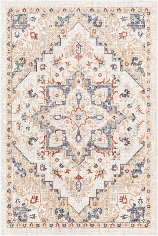 Livabliss Juliet Traditional Machine Woven Recycled Fabric Low Pile Indoor Outdoor Area Rug JLT2301-679