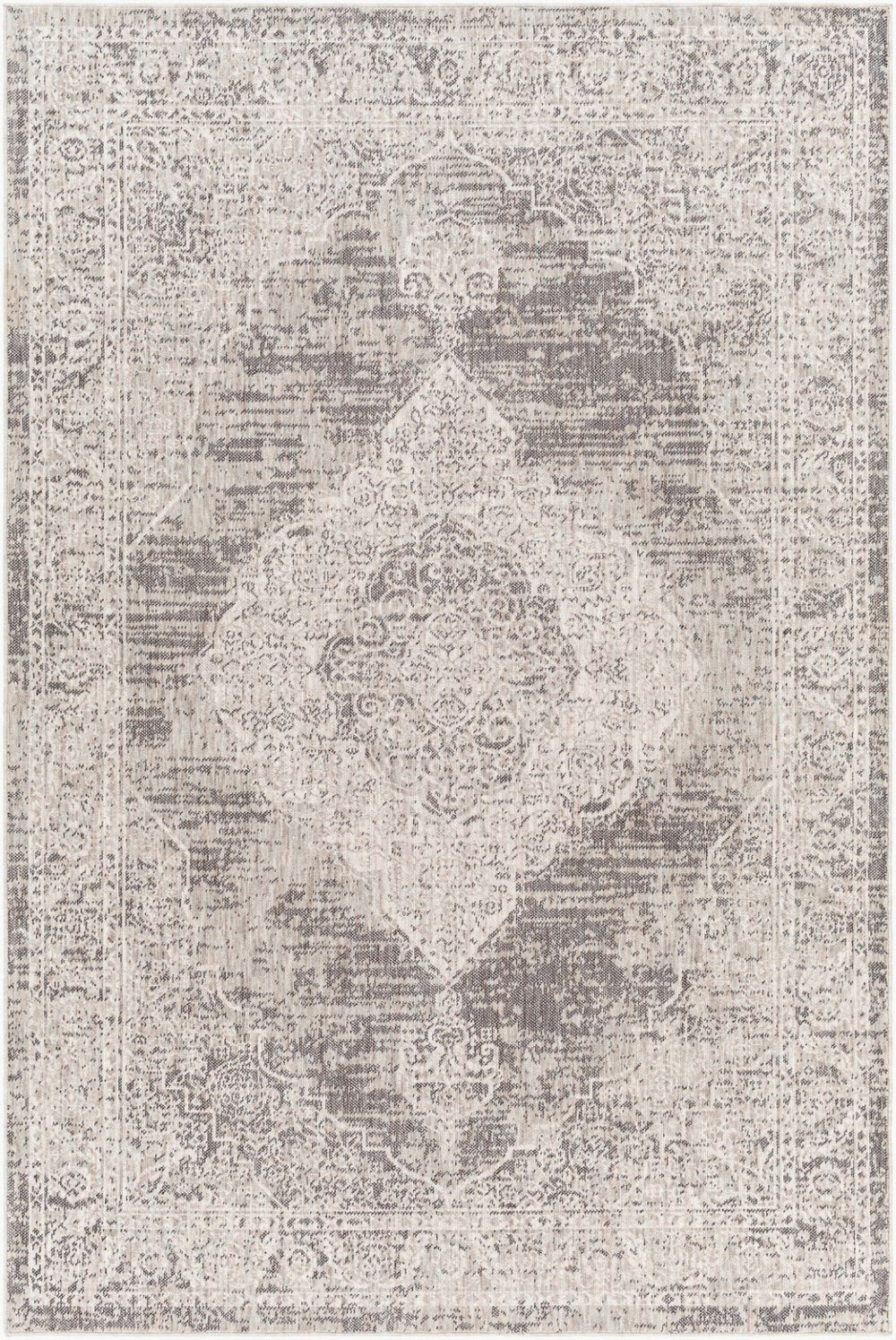 Livabliss Juliet Traditional Low Pile Recycled Fabric Indoor Outdoor Rug for Living Dining Rooms JLT2305-679
