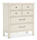 Americana Six-Drawer Chest Whites/Creams/Beiges Americana Collection 7050-90110-02 Hooker Furniture
