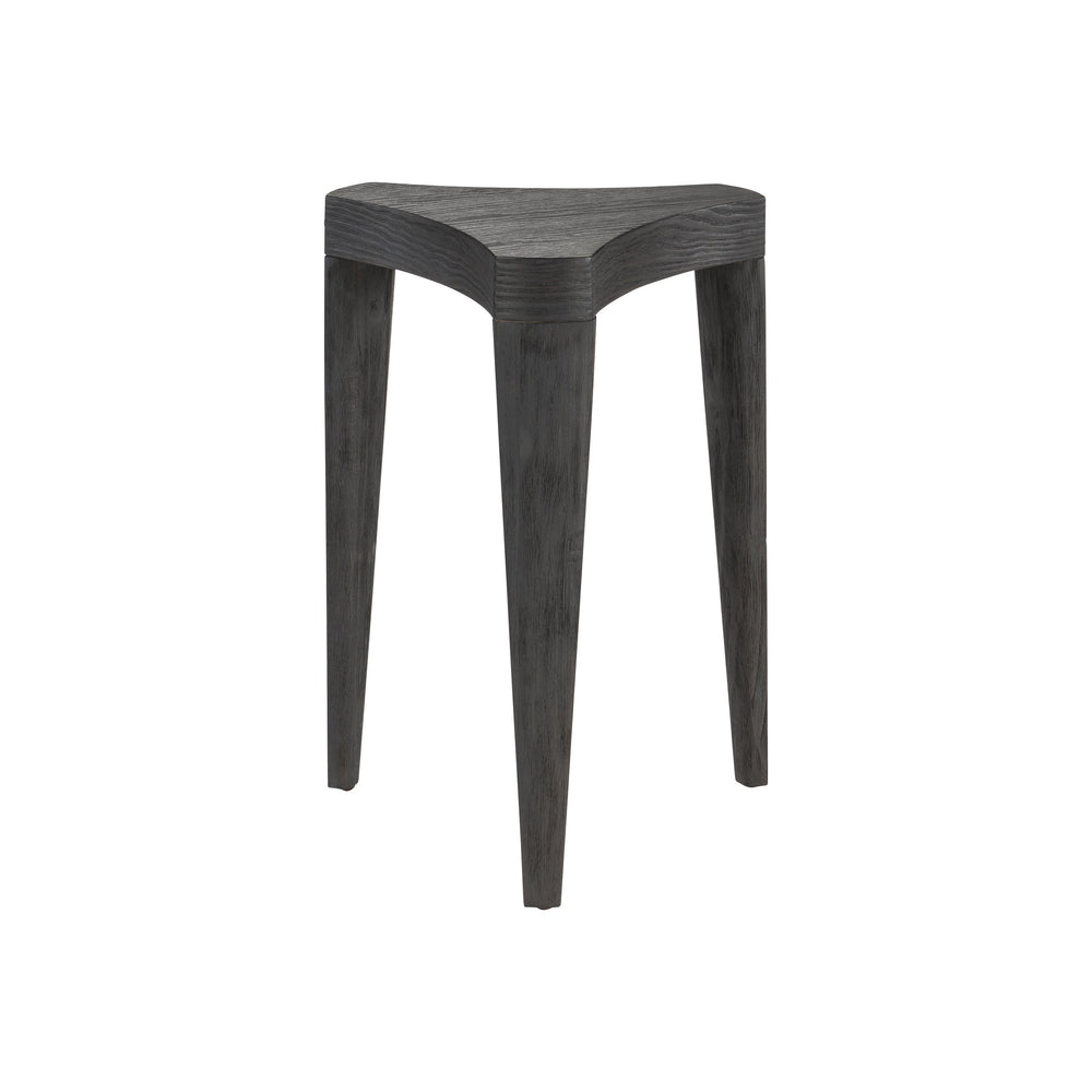 Bernhardt Bernhardt Katana Accent Table — Sculptural Solid Wood Trefoil Top, Blackened Pine Finish, Compact 23"H 426126