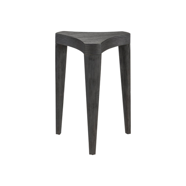 Bernhardt Bernhardt Katana Accent Table — Sculptural Solid Wood Trefoil Top, Blackened Pine Finish, Compact 23"H 426126