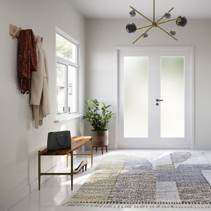 English Elm Wagner Handcrafted Acacia Wood Bench with Antique Brass Metal Legs, Natural Finish, Mid-Century Style B136P159646