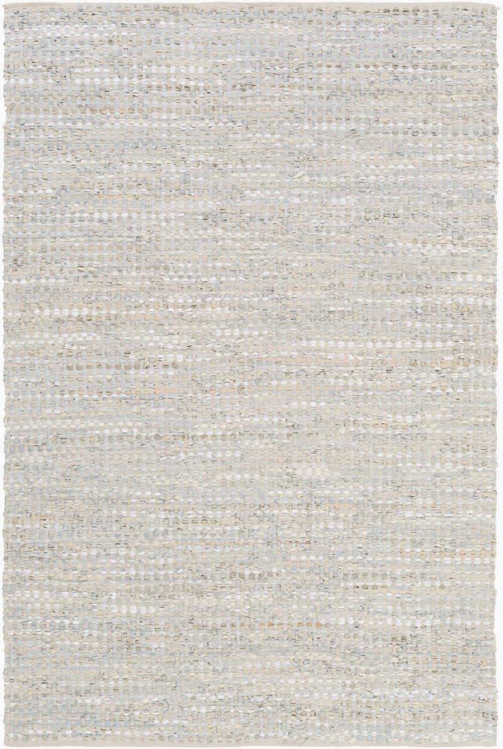 Livabliss Jamie Handwoven Leather Cotton Flatweave Rug Mid-century Modern Low Pile Indoor JMI8005-46