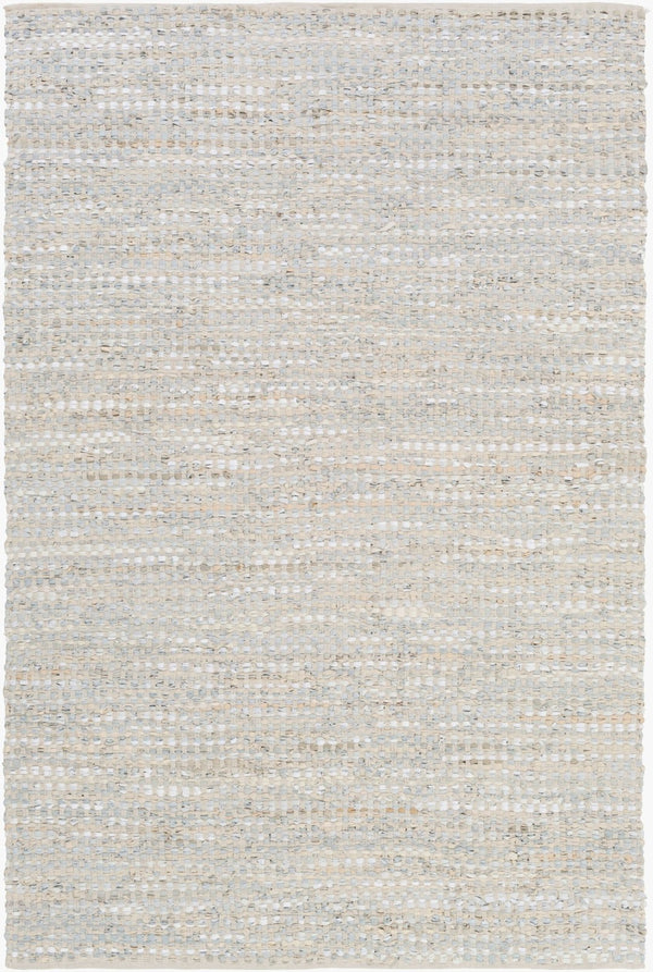 Livabliss Jamie Handwoven Leather Cotton Flatweave Rug Mid-century Modern Low Pile Indoor JMI8005-46