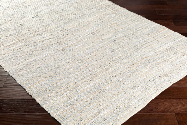Livabliss Jamie Handwoven Leather Cotton Flatweave Rug Mid-century Modern Low Pile Indoor JMI8005-46