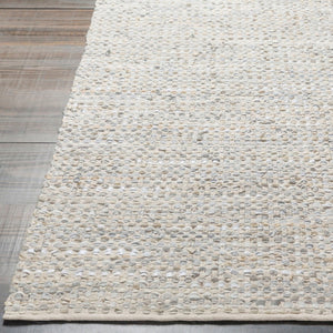 Livabliss Jamie Handwoven Leather Cotton Flatweave Rug Mid-century Modern Low Pile Indoor JMI8005-46