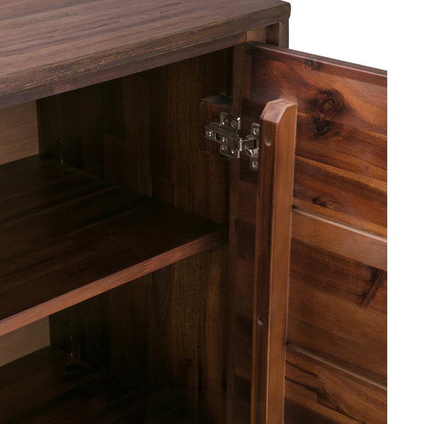 English Elm Lowry - Handcrafted Medium Storage Cabinet With Rustic Charm And Adjustable Shelves In Charcoal Brown B136P158855