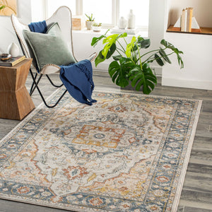 Livabliss Jamila Medallion Area Rug Machine Woven Polypropylene for Large Living Spaces JML2307-9212