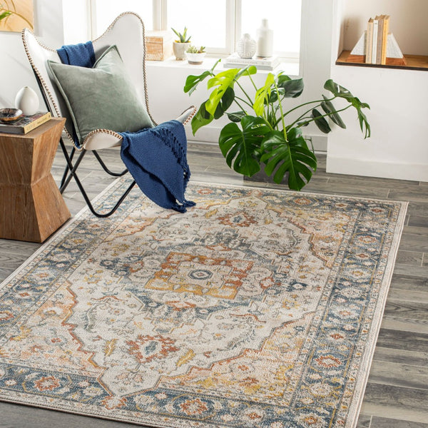 Livabliss Jamila Medallion Area Rug Machine Woven Polypropylene for Large Living Spaces JML2307-9212