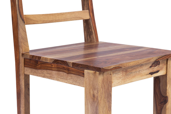 Porter Designs Taos Solid Sheesham Wood Counter Chair Set - Artisan Crafted Elegance For Your Home Natural Wood 07-196-02-9026