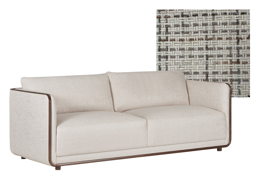 A.R.T. Furniture Sagrada Sofa – Contemporary Design With Cozy Fiber Blenddown Pillows And Durable Pocket Coils Beige Parrwood Solid Frame In The Hazel Finish 764501-5403