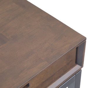 English Elm Banting Mid Century Wide Desk - Walnut Brown, Stylish & Functional Workspace With Ample Storage B136P158458
