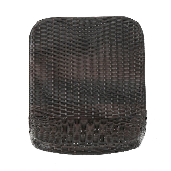 English Elm Christopher Knight Home® - Gila Modern Rattan Dining Chairs Set Of 2 With Powder Coated Legs For Indoor & Outdoor Use 61533.00DBN