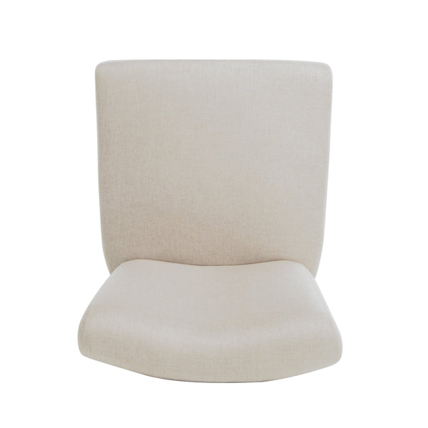 English Elm Christopher Knight Home® - 30.75 Swivel Bar Stool with Linen Fabric Cushion and Wooden Legs — Cozy 30.75" Height Seating for Kitchen Island 57177.00FWHT