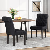 Christopher Knight Home® - Noble House - Elwood Contemporary Tufted Rolltop Dining Chairs - Set of 2