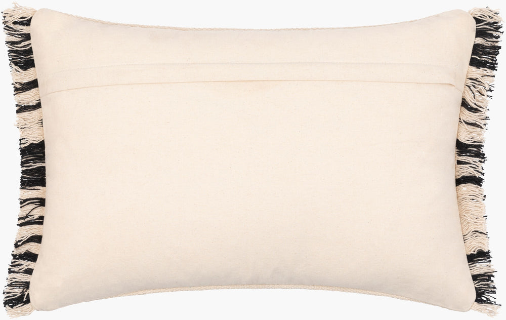 Surya Jasna Hand-woven Global Style 18"X18" Cotton Accent Pillow Cover – Unique Home Decor Piece Cream Cotton,Cotton Jna001-2020d