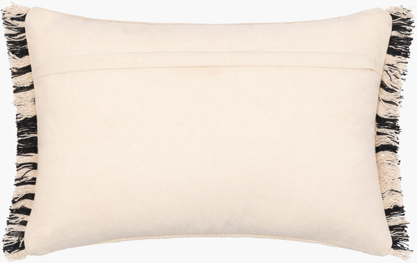 Surya Jasna Hand-woven Global Style 18"X18" Cotton Accent Pillow Cover – Unique Home Decor Piece Cream Cotton,Cotton Jna001-2020d