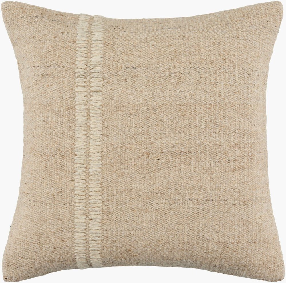 Surya Jundah Cotton Woven Square Accent Pillow Handcrafted in India for Sofa or Bench JND001-2020