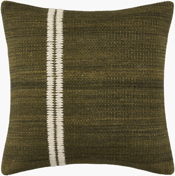 Surya Jundah Handcrafted Cotton Square Throw Pillow Artisan Made in India for Sofa JND003-2222D