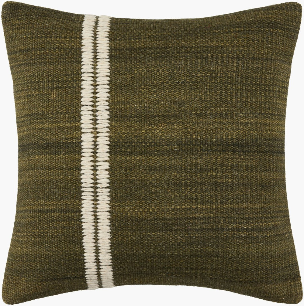 Surya Jundah Premium Cotton Woven Throw Pillow Soft Square Accent for Sofa or Bedroom JND003-1818D