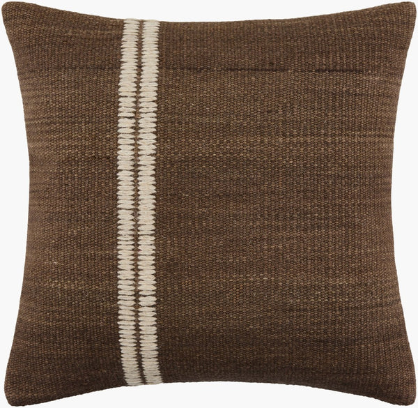 Surya Jundah Handcrafted Cotton Accent Pillow Artisan Woven Sofa Cushion for Living Spaces JND004-1818P