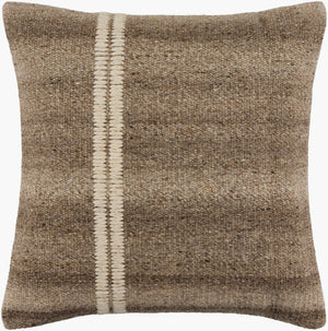Surya Jundah Handwoven Cotton Square Throw Pillow Soft Accent for Sofa Chair or Bed JND007-1818D