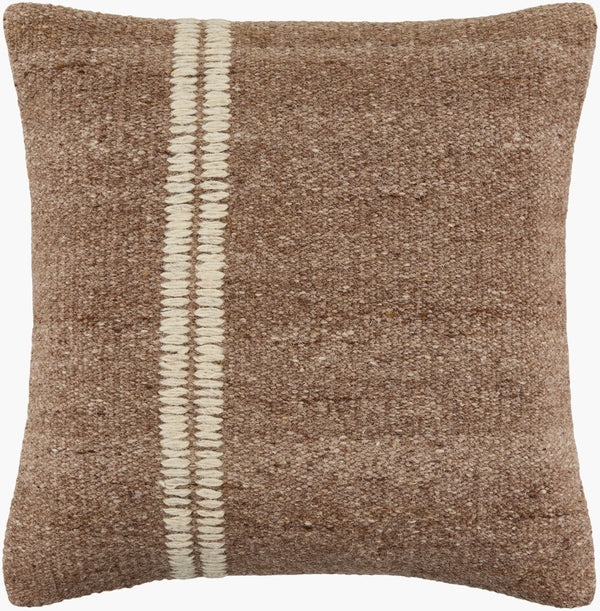 Surya Jundah Handcrafted Cotton Accent Pillow Soft Tactile Square for Sofas and Armchairs JND008-1818P