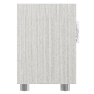 Bernhardt Bernhardt Stratum Nightstand With Arabescato Stone Drawer, Soft-Close, Usb Charging & Polished Nickel Finish 325231