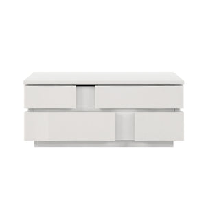 A.R.T. Furniture Portico Contemporary Square Cocktail Table With Hidden Storage, Textured White Finish & Modern Design White Parawood Solids,Resin 323301-3317