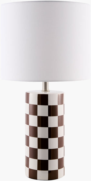 Livabliss Janie Felt and Linen Cordless Table Lamp Eclectic Global Style for Any Room JNIE-063