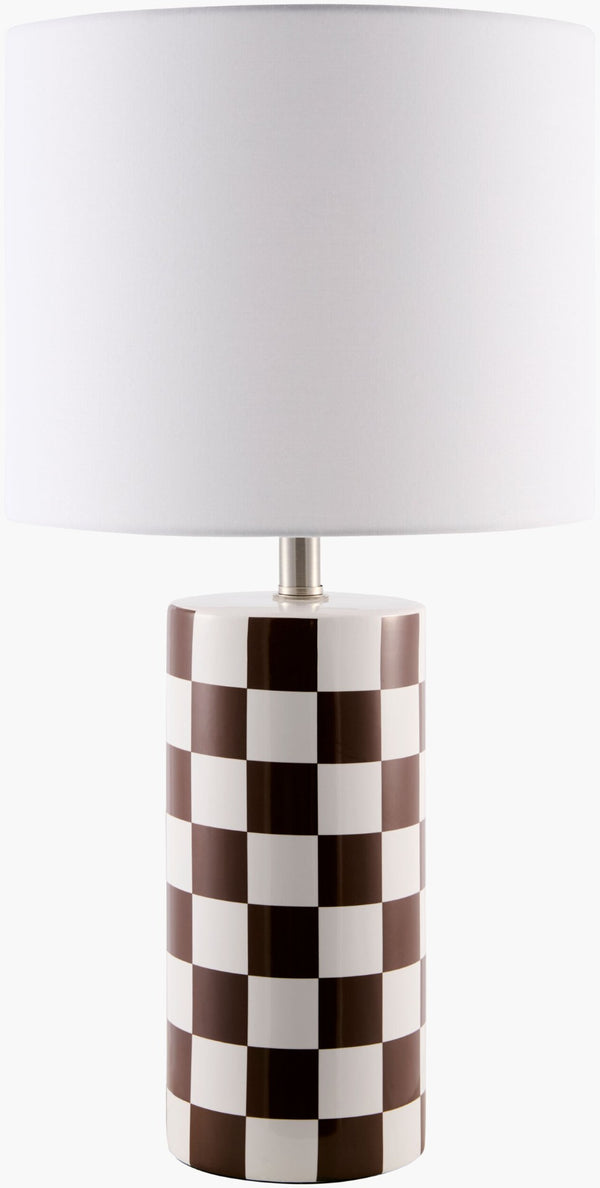 Livabliss Janie Felt and Linen Cordless Table Lamp Eclectic Global Style for Any Room JNIE-063