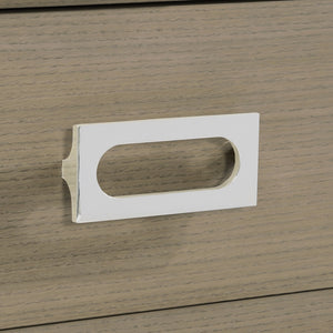 Bernhardt Bernhardt Modulum Nightstand With Soft-Close Drawers, Usb Charger, Two-Tone Sahara & Adobe Finish 315230