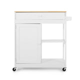 Christopher Knight Home® - Noble House - Telfair Kitchen Cart with Wheels