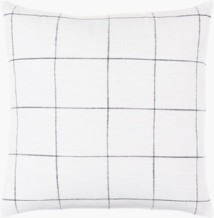 Livabliss Joanna Cotton Floral Throw Pillow Natural Tones Farmhouse Square Sofa Accent JNN001-1818