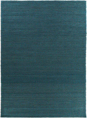 Surya Juno 2' X 3' Handmade Wool Rug - Modern High Pile Design For Durable Natural Charm In Your Home Deep Teal Wool Jno1004-811