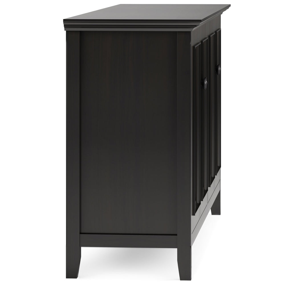 English Elm Amherst 66" Solid Wood Storage Cabinet In Hickory Brown - Stylish Buffet With Adjustable Shelves B136P158352