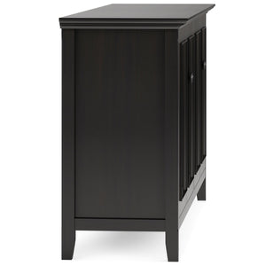 English Elm Amherst 66" Solid Wood Storage Cabinet In Hickory Brown - Stylish Buffet With Adjustable Shelves B136P158352