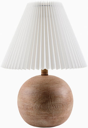 Livabliss Jonathan Resin Column Table Lamp with Linen Shade for Bedroom or Living Room JNT-001