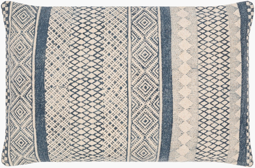 Livabliss Janya Handcrafted Cotton Lumbar Pillow Global Woven Texture for Sofa or Bed JNY008-1422P