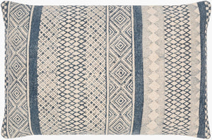 Livabliss Janya Handcrafted Cotton Lumbar Pillow Woven in India for Bohemian Living Spaces JNY008-1422