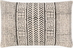 Surya Janya Handcrafted Cotton Lumbar Pillow Bohemian Woven Accent for Sofa or Bed JNY010-1422D