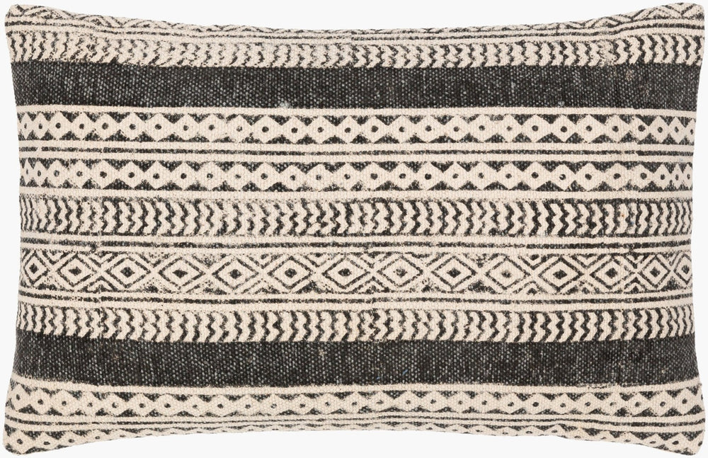 Livabliss Janya Handwoven Cotton Lumbar Pillow Bohemian Indian Textile Art for Sofa or Bed JNY013-1422