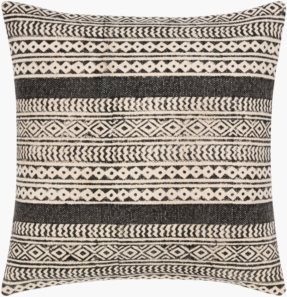 Livabliss Janya Bohemian Cotton Accent Pillow Indian Craft Pattern for Sofa or Lounge Seating JNY013-1818P