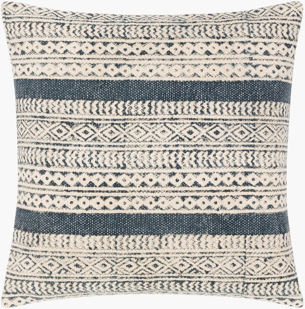 Livabliss Janya Bohemian Cotton Throw Pillow Indian Craft Pattern for Eclectic Living Spaces JNY014-1818