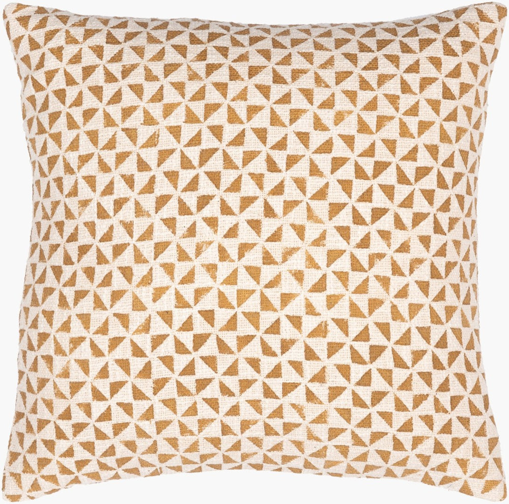 Livabliss Janya Handwoven Cotton Square Throw Pillow Minimalist Accent for Sofa or Armchair JNY018-2222