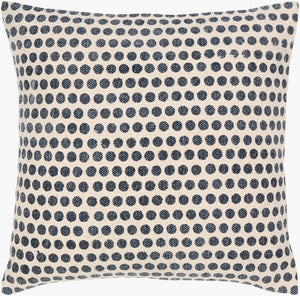 Livabliss Janya Cotton Square Accent Pillow Minimalist Design for Sofa Bed or Reading Nook JNY020-1818P