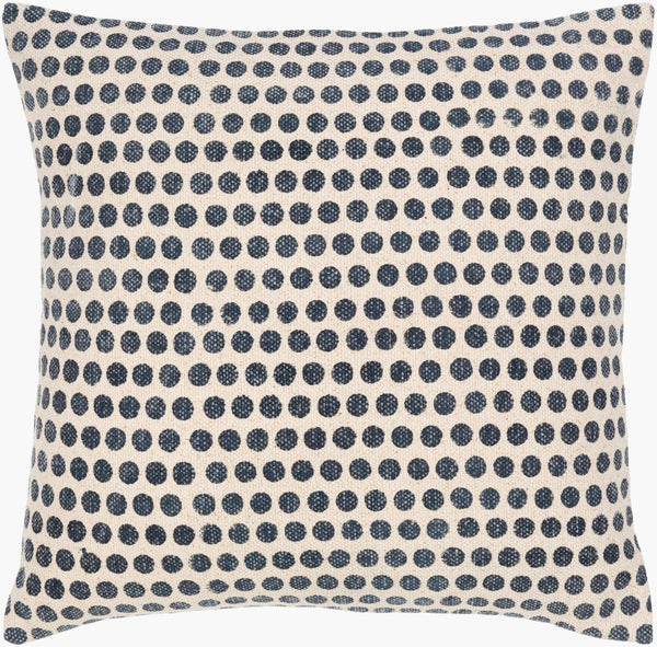 Livabliss Janya Cotton Square Accent Pillow Minimalist Design for Sofa Bed or Reading Nook JNY020-1818P
