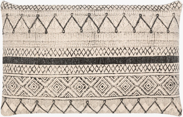 Livabliss Janya Cotton Woven Lumbar Pillow Cover Global Pattern Handcrafted Sofa Accent JNY022-1422P