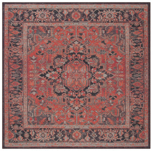 Safavieh Journey 153 JNY153 Power Loomed  Rug Navy / Red JNY153M-8SQ